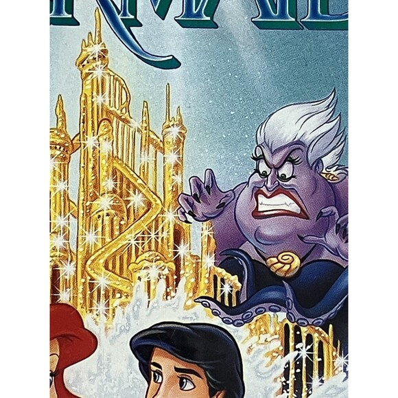 *RARE* Black Diamond Disney The Little Mermaid (VHS, 1989) BANNED COVER ART - Picture 12 of 13